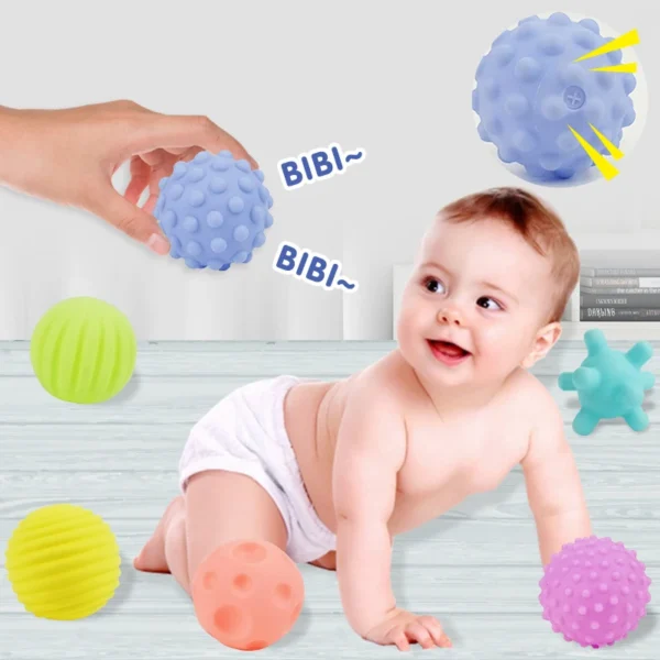 Baby Toy Sensory Balls Set Textured Hand Touch Grasp Massage Ball 0 12 Months Infant Tactile Senses Development Toys for Babies - Image 2