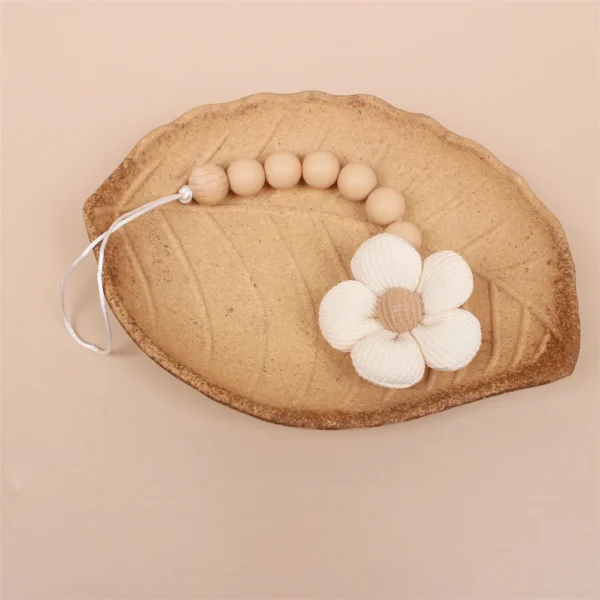 Flower Baby Pacifier Clip Chain Newborn Dummy Nipple Holder Clips BPA Free Cotton Teething Toys Soother Pendant Holder - Image 5