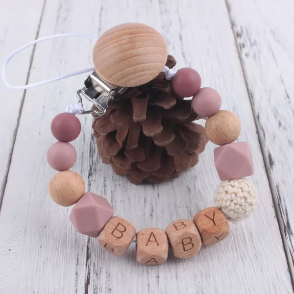 New Baby Pacifier Clips Personalized Name Teethers Toys Dummy Nipples Holder Clip Chain Babies Accessories Newborn Gifts Custom - Image 2