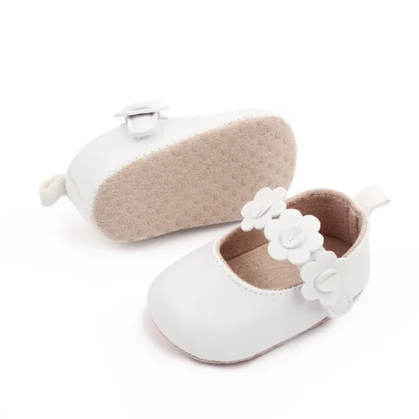 0-2 Years Baby Girls PU Leather Shoes Spring Autumn Flower Infant Toddler Little Girl First Walkers Newborn Crib Shoes - Image 4