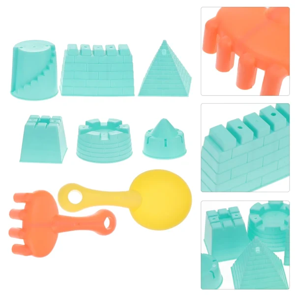 Portable Kids Beach Toys Castle Making Sand Molds Sandbox Tools Dinosaur Scoop Building Kits Outdoor Fun Childrens Coordination - Image 5