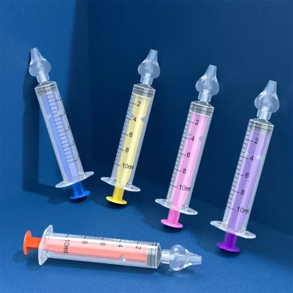 2Pcs Needle Tube Baby Nasal Aspirator Syringe Baby Nose Cleaner Infant Rhinitis Nasal Washer Children Nose Washing Tool for Kids - Image 2
