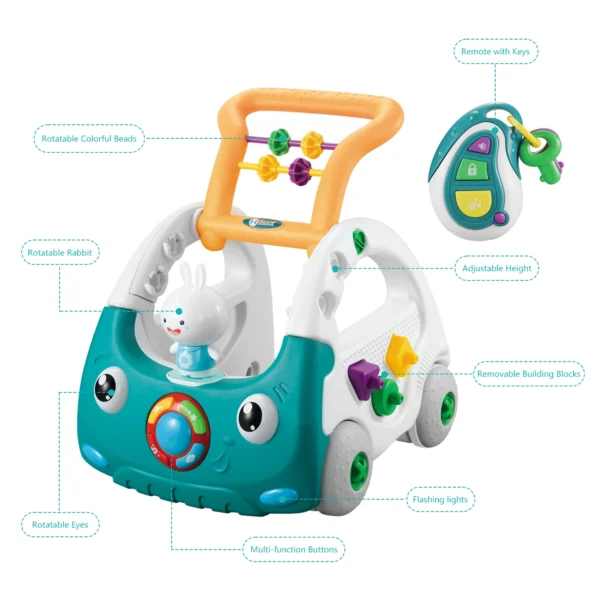 EDUCIRO 4-in-1 Baby Walker for Boys Girls, Sit to Stand Learning Walker, Baby Push Walker, Learning Push Toys for Baby - Image 2