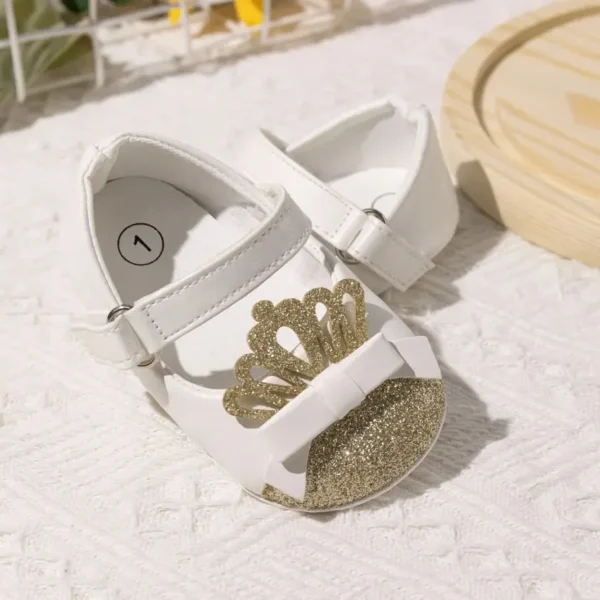 KIDSUN Spring Autumn Newborn Baby Girls Shoes Casual Dress Shoes Anti-Slip PU Leather Party Wedding Princess Baby Shoes 0-18M - Image 5
