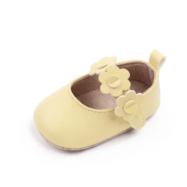 0-2 Years Baby Girls PU Leather Shoes Spring Autumn Flower Infant Toddler Little Girl First Walkers Newborn Crib Shoes - Image 5
