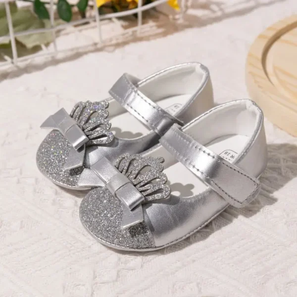 KIDSUN Spring Autumn Newborn Baby Girls Shoes Casual Dress Shoes Anti-Slip PU Leather Party Wedding Princess Baby Shoes 0-18M - Image 6