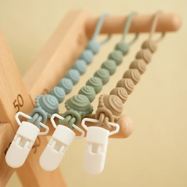 Color Kids 1PCS Baby Anti-drop Pacifier Clip Silicone Pacifiers Chain Infant Nipple Soother Chain Clips Dummy Holder Nipple Clip - Image 3