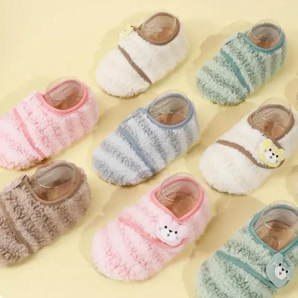 Autumn Winter Baby Plush Floor Socks New Children Indoor Warm Anti Slip Cartoon Infant Shoes Soft Soled Boys Girls Toddler Shoes - Image 3