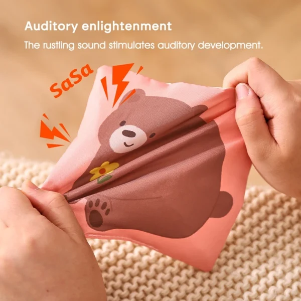 Baby Montessori Toy cotton Magic Tissue Box Finger Exercising Busy Board Game Educational Toy Soft Rattle Game Cloth Book Gift - Image 8