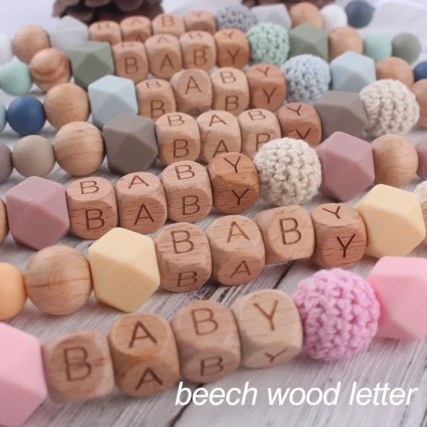 New Baby Pacifier Clips Personalized Name Teethers Toys Dummy Nipples Holder Clip Chain Babies Accessories Newborn Gifts Custom - Image 3