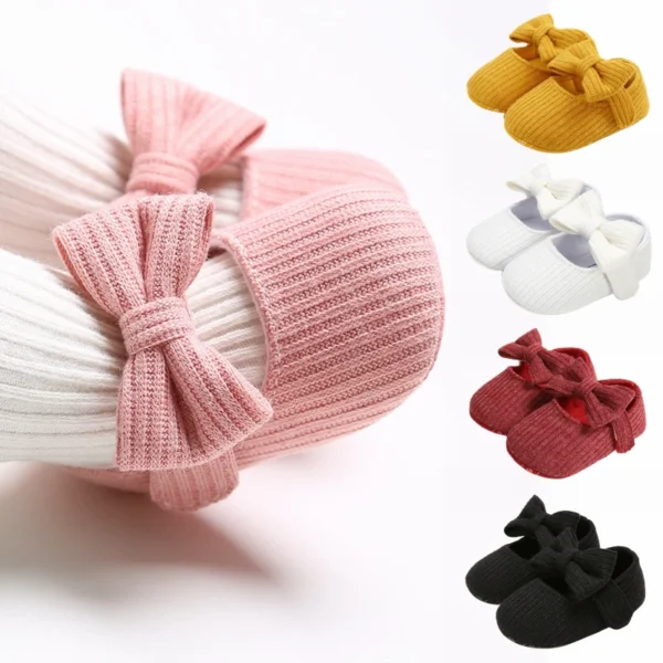 Newborn Toddler Baby Shoes Cute Retro Cotton First Walkers Soft Sole Non-Slip Baby Walking Sneakers Spring Autumn 0-18M