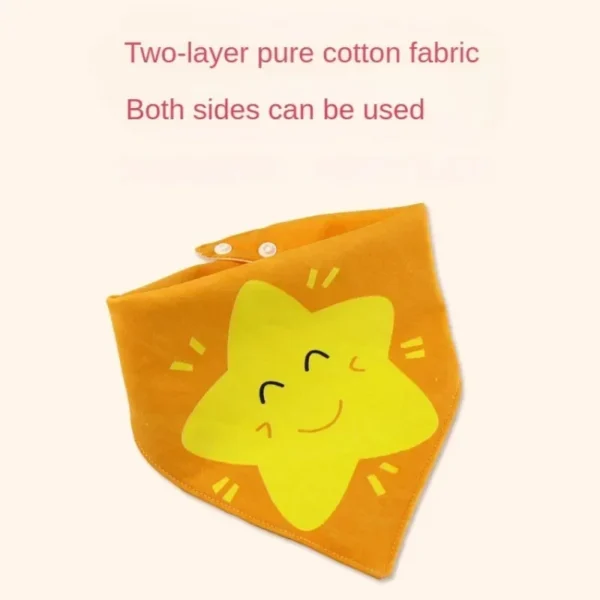 5pcs/set Baby Saliva Towel Triangle Scarf Cotton Bandana Waterproof Bibs Newborn Boys Girls Absorbent Cloth Bib Saliva Scarf - Image 6